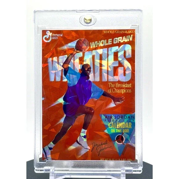 6 Card Michael Jordan SP Wheaties Cracked Ice Holographic Custom Card Set 90s - Picture 3 of 7